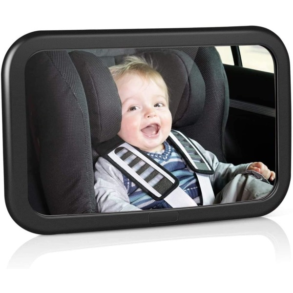 amzdeal Rücksitzspiegel für Babys, bruchsicherer Spiegel für Aut 8e48