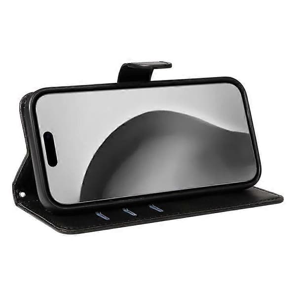 Kompatibel med iPhone 16 Pro Max Fodral Magnetlås Läder Telefonfodral A