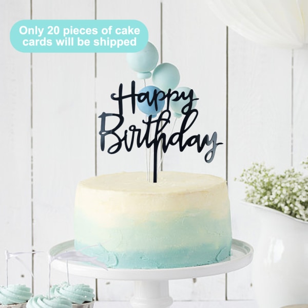 Happy Birthday Cake Topper, Cake Party Decorations, Acrylic