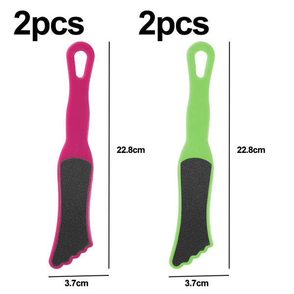 Fotfil (4-pakning): 2-i-1 Callus Remover Pedicure Stone For