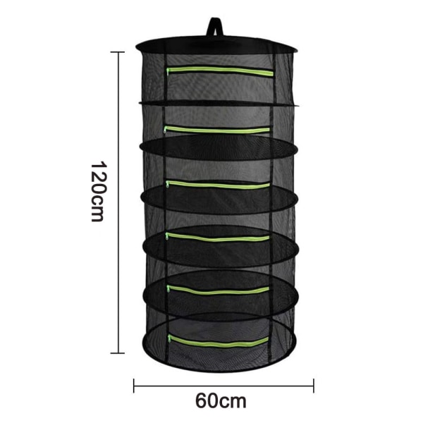 4/6 Lags Mesh Plante Tørring Net, Hængende Foldbart Net