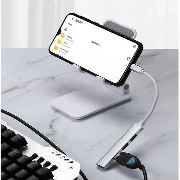 Typ C till USB 4 portar USB HUB 3.0 förlängare C dockningsstation OTG USB 3.0 Multi Splitter
