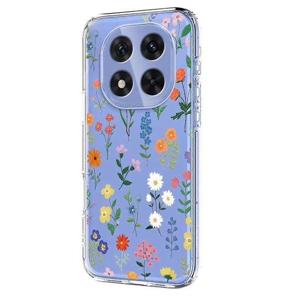 Blomstermønster malt TPU-telefondeksel til Redmi Note 14 Pro 4G