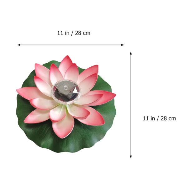 Solar Lotus Lys, Hagedekorative Lys til Skrivebord og Bakke