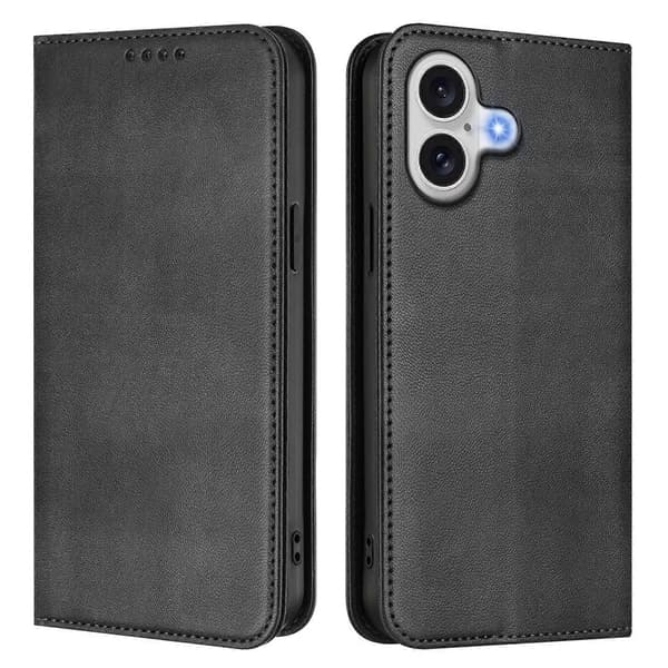 Til iPhone 17 Pungetuier Retro Tekstur RFID Blokerende Læder Telefoncover