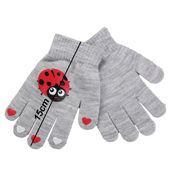 Kids Gloves， Winter Knitted Gloves Stretchy Full Fingers