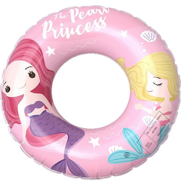 Oppustelig tropisk blade svømmering pool flyder-pink-60 A