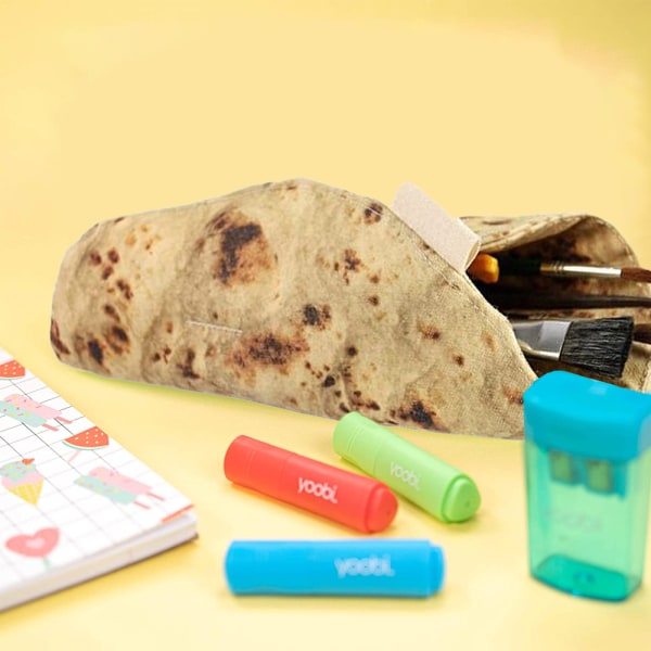 Kreativ Tortilla Pen Etui Sjov Burrito Stationery