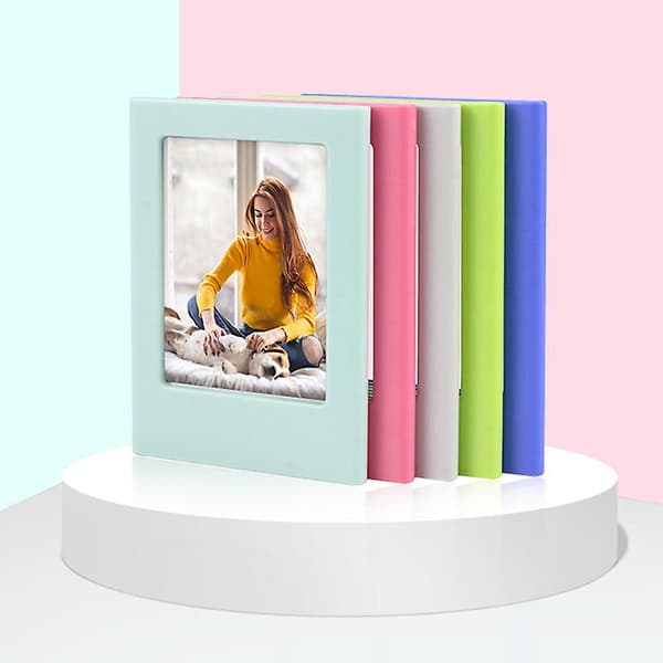 Mångfärgad rektangulär ABS-plast Mini 3 tums fotoram, olika kombinationer med kraftfull A