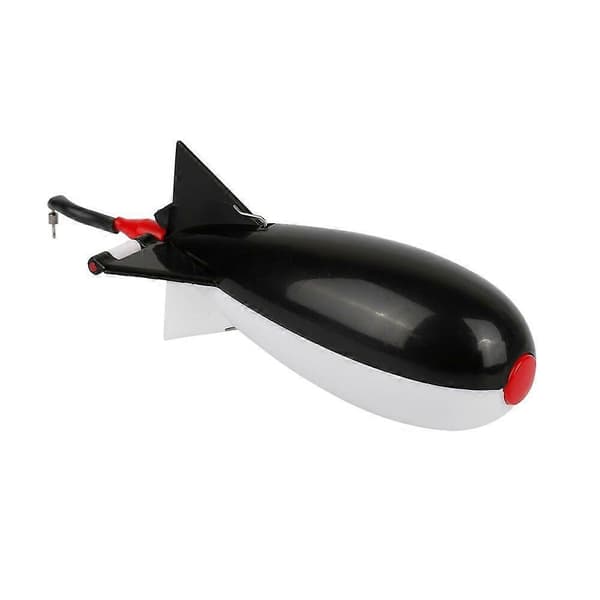 Karpefiskeri Raketføder Stor Lille Spod Bombe Flyder Lokkemadsholder 14,5cm/19cm (14,5cm Sort)