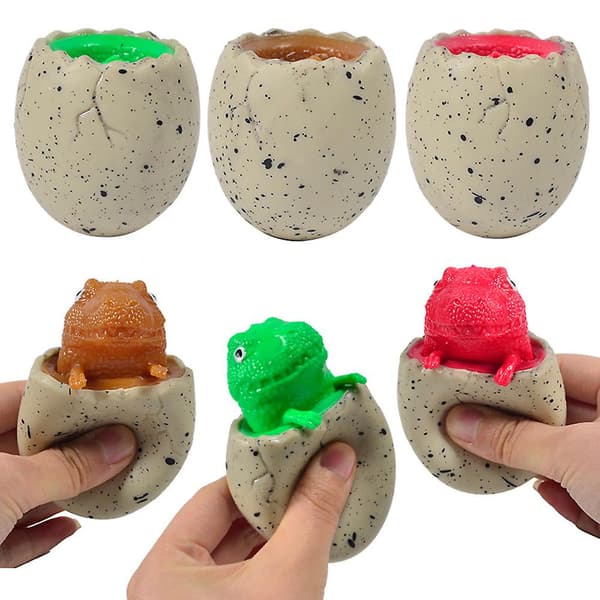Dinosaur Egg Squeeze Cup Toy Nyhet Sensorisk Dekompresjonsleke for Barn A