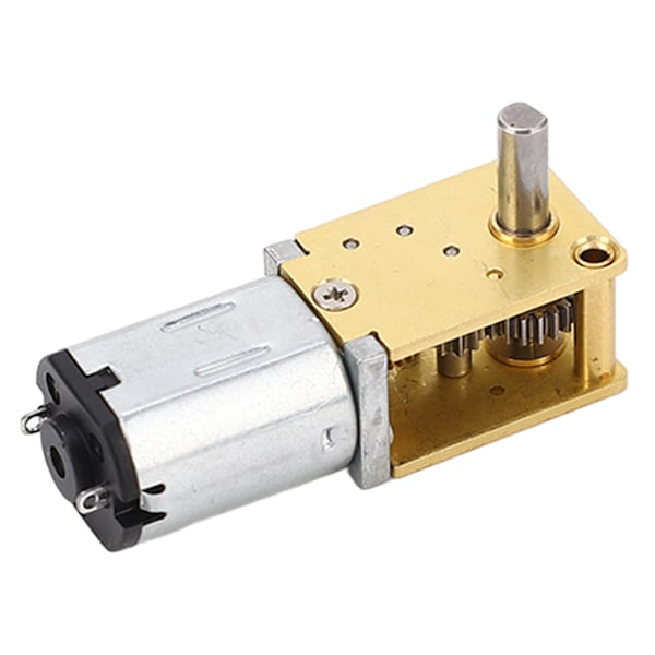 Turbo Worm Geared Motor Mikro Børstet DC 3V Mini Reduksjon 1 Aksel med Fast Sete 30RMP