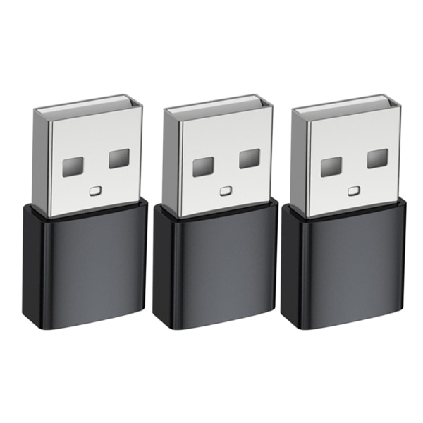 USB C - naar USB A -adapter, 3-pack [aluminiumbehuizing,