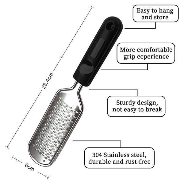 Pedicure Tools Kit (2 stk) - Fodfil, kan bruges på både tørre