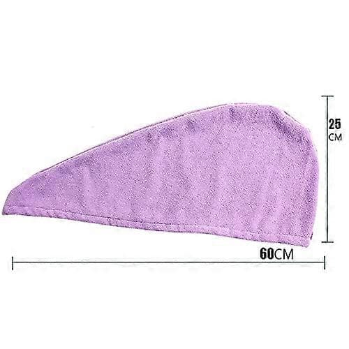 Hårtorkhandduk 2-pack vit mikrofiber hårinpackning med knapp snabbabsorberande värmetorkning A