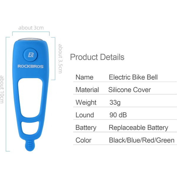 ROCKBROS Electra Cykelklocka 90dB Elcykelklockor Horn Högt