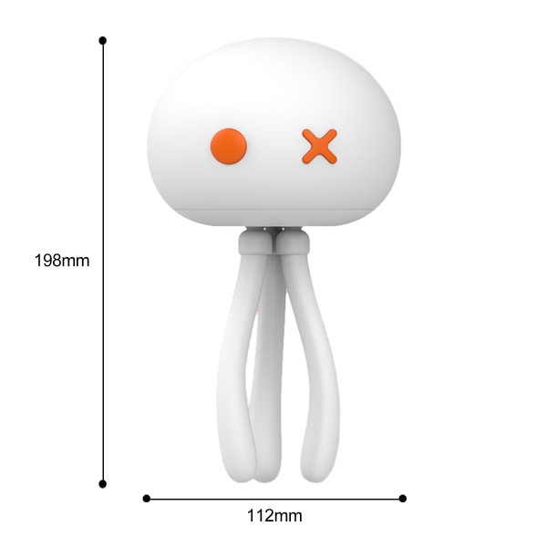 Dæmpbar baby touch-kontrol lys sød jellyfish form mini