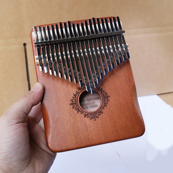 Kalimba tum piano, bärbar 21 tangenter Mbira finger piano med