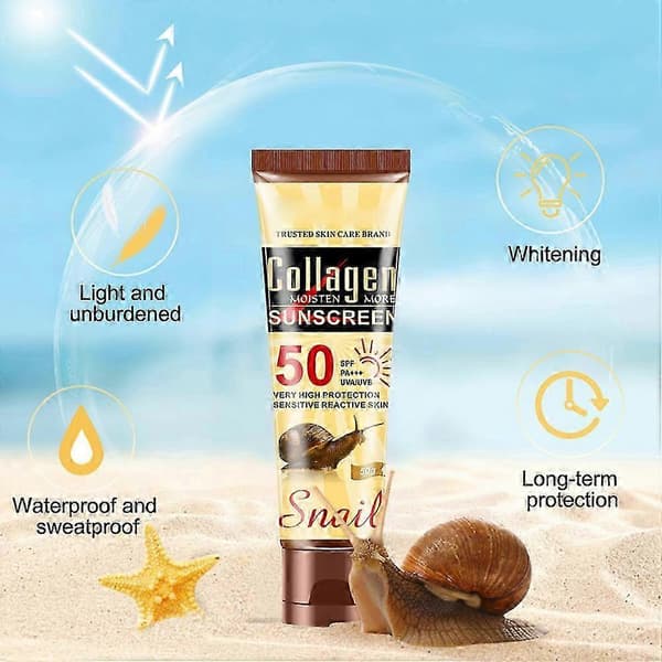 Snegleolie solcreme til ansigtsolie Spf50 solcreme A