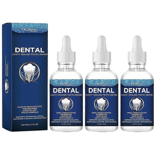 1-3x 60ml Tannpleieløsning Dentite Cavity Healing Tooth Armor A