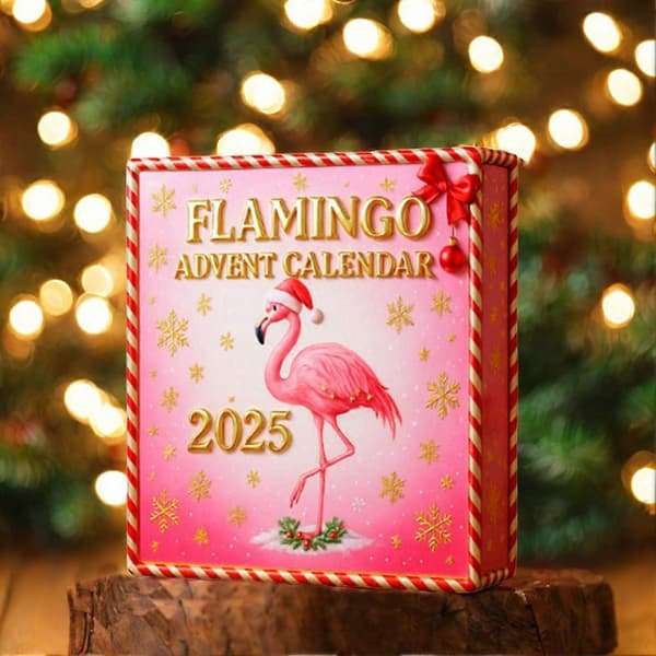 Flamingo Julekalender 2025 24-dages nedtællingskalender til juleudsmykning A
