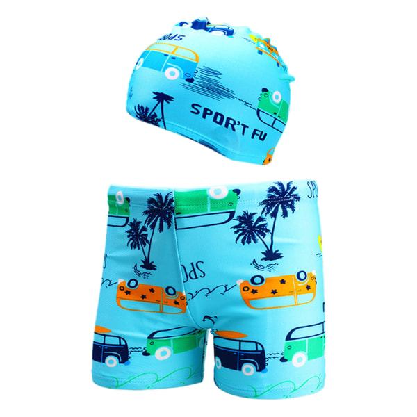 Toddler Boy Beach badebukse/shorts med caps, badedraktstrand