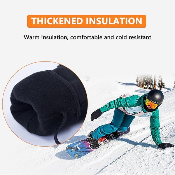 Touch Screen Skihandsker Vandtætte Indre 5-finger Varme Handsker til Snowboarding A
