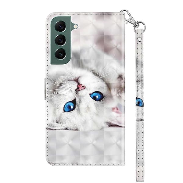 För Samsung Galaxy S22 5G 3D Målat Läderfodral