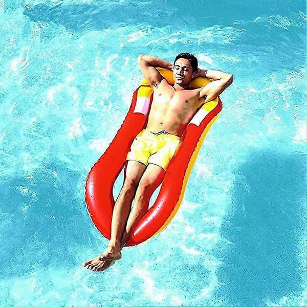 Oppustelig Tanning Pool Lounge Float Vand Hængekøje Pool Rafts Floaties til Sommer Strand Hav 25-26 A