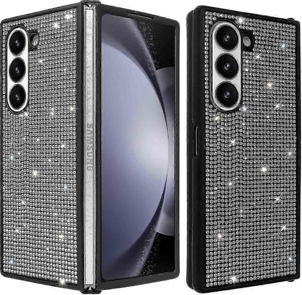 Glitter Stødsikkert Cover til Samsung Galaxy Z Fold 6 og Håndrem A