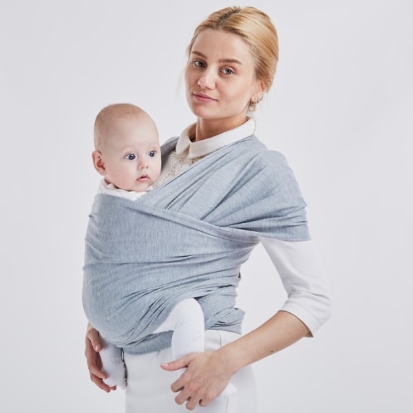 Babyseil - Bæresele for nyfødte og småbarn opptil 16 kg (grå)