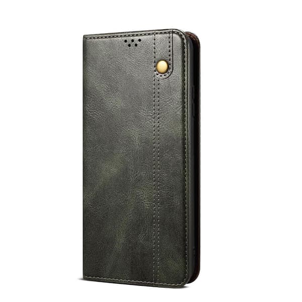 Til Samsung Galaxy A04e Olievoks Crazy Horse Tekstur Læder Telefoncover A