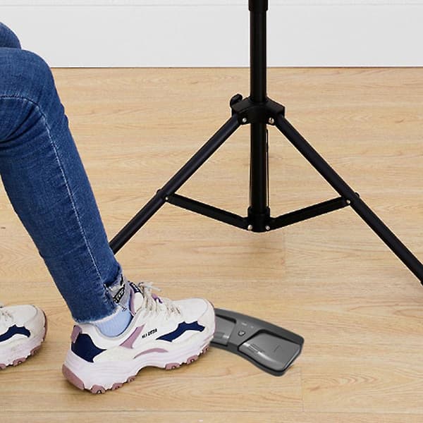 Bluetooth-kompatibel sidevender Intelligent trådløs kontroll ABS fotpedal noteark sidevender A