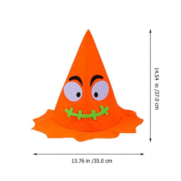 Gresskarhatt til Halloween Kreativ Halloweenfest Scenerekvisitt 6 stk A