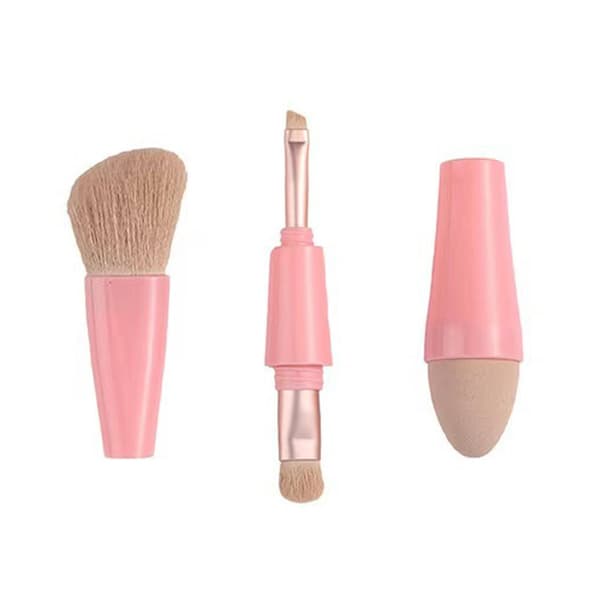 4-i-1 Multi-Tasker Børste til Makeup Praktisk Ansigtsmakeup Udtværingsværktøj til Hjem/Rejse A