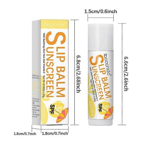 Solcreme læbepomade SPF 30 UVA-beskyttelse læber 3 vandmelon A