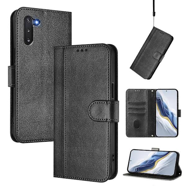 Linjeskarvspänne Retro Läderfodral för telefon (för Samsung Galaxy Note10)
