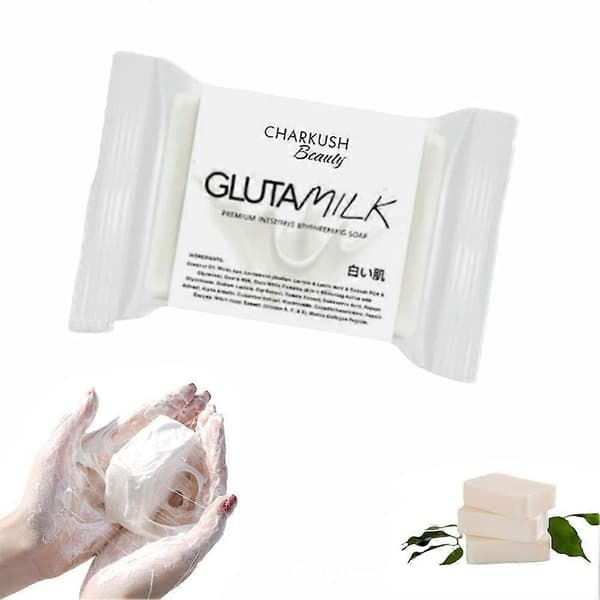 Gluta Milk Tvål, Ljusgörande Kropp Hudblekande Hudvård A