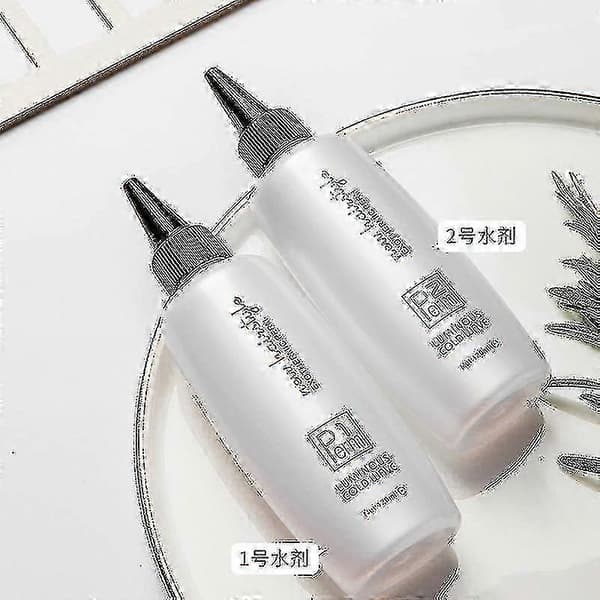 120g+120g Permanent Wave Curl Curly Perm Cream Liquid Cold Wave Hair Perm Lotion Solution Til Modstandsdygtigt Til Naturligt Hår A