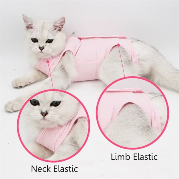 1 stk kjæledyrklær Katt sterilisering/kastrering dress avvenning postoperativ