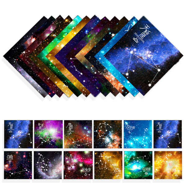 Starry Sky Origami Paper 100 ark 6 tum Square Differents