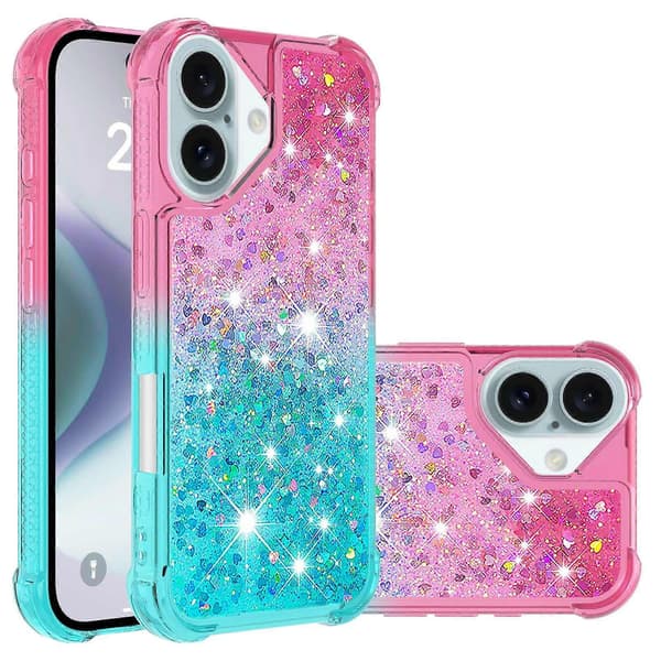For iPhone 16 TPU-deksel Gradient Quicksand Telefonbakdeksel A