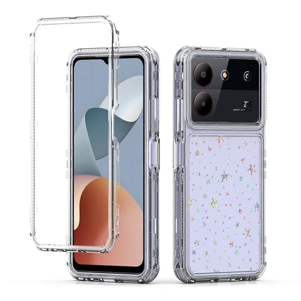 Transparent akryl laserpapper telefonfodral för ZTE Blade A54