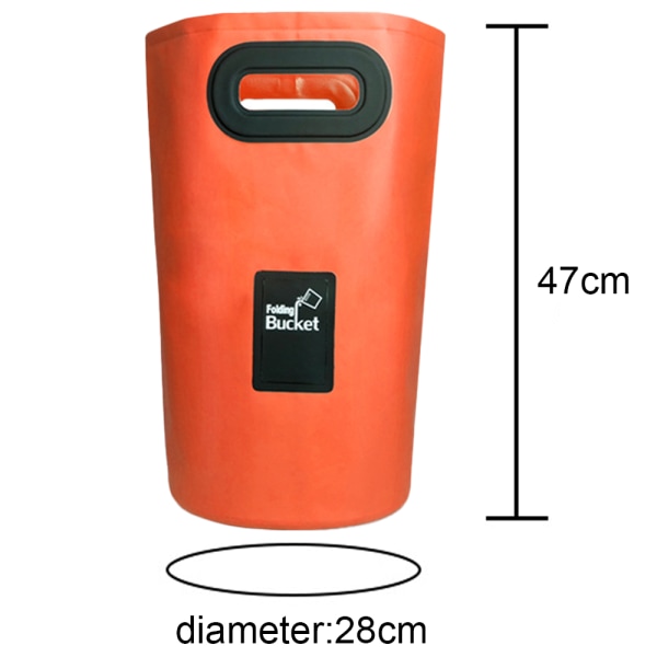 Bærbar sammenleggbar bøtte - Perfekt for camping, reiser og fotturer