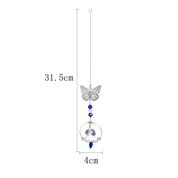 Chandelier Suncatcher Crystal Ball Prisms Pendant Buttrfly