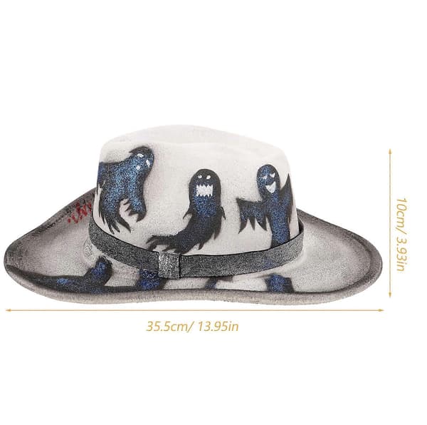 Halloween Kostume Hat Cowboyhat til Halloweenfest 2 Stk. Multi Polyester A