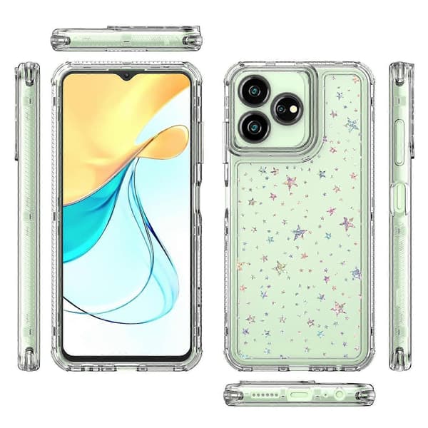 Transparent akryl laserpapper telefonfodral för ZTE Axon 50 Lite 4G