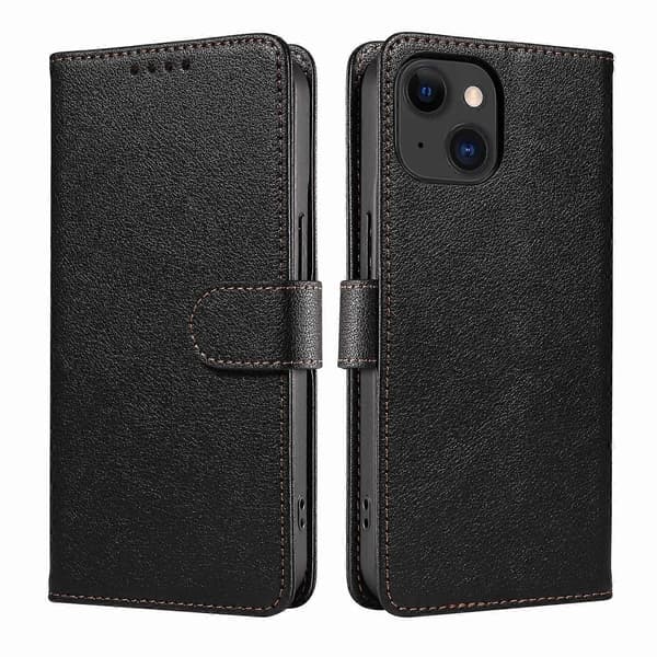 Kotelo iPhone 13 Mini5.4 Musta RFID-suojattu Flip No8880