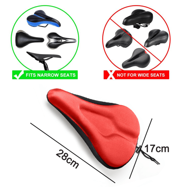 1 st cykelstolsskydd - Extra mjuk gelcykelsadel - Cykelsadel