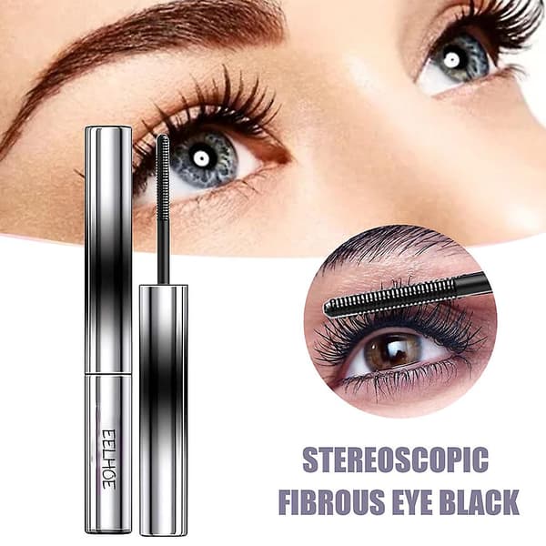 3D Langvarig Mascara for Kvinner Smussfri Vanntett Mascara for Daglig Sminkebruk A